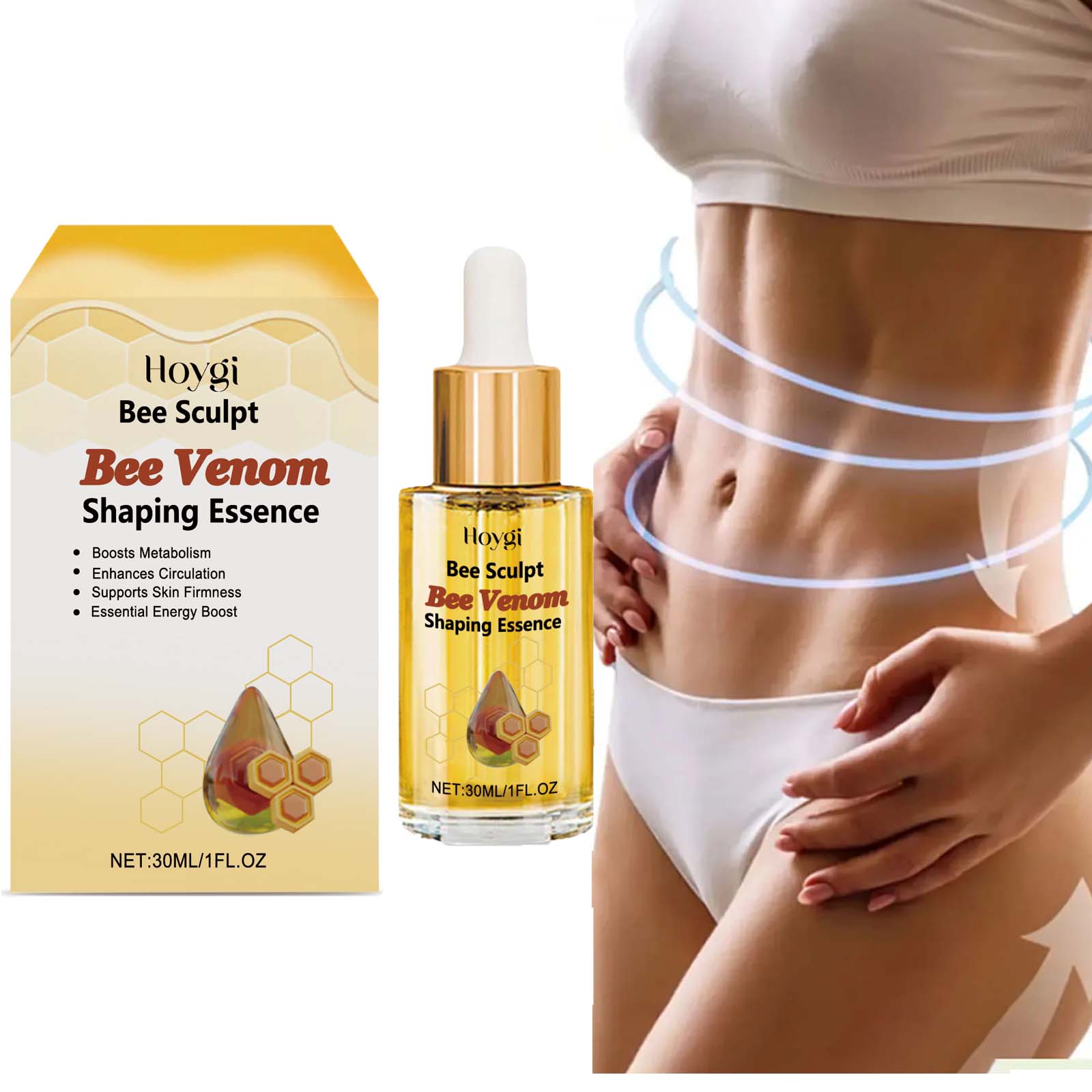 Ginger Tea - Bijengif Vormgevende Olie Verstevigende Lifting Lichaamshuid