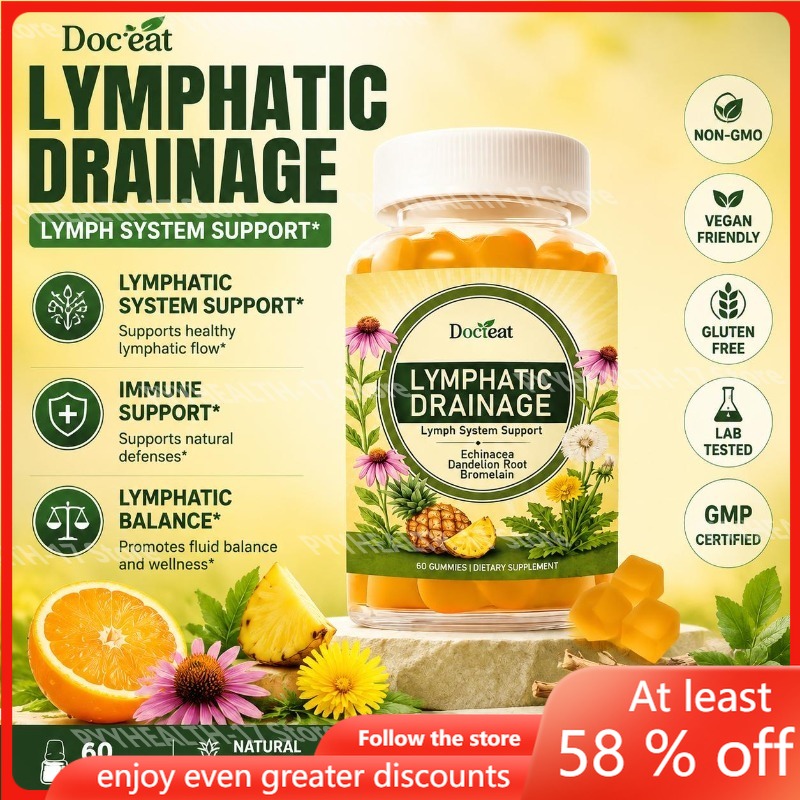 Herbal Supplement - Docteat Lymfesysteem Ondersteunende Gummies met Echinacea,