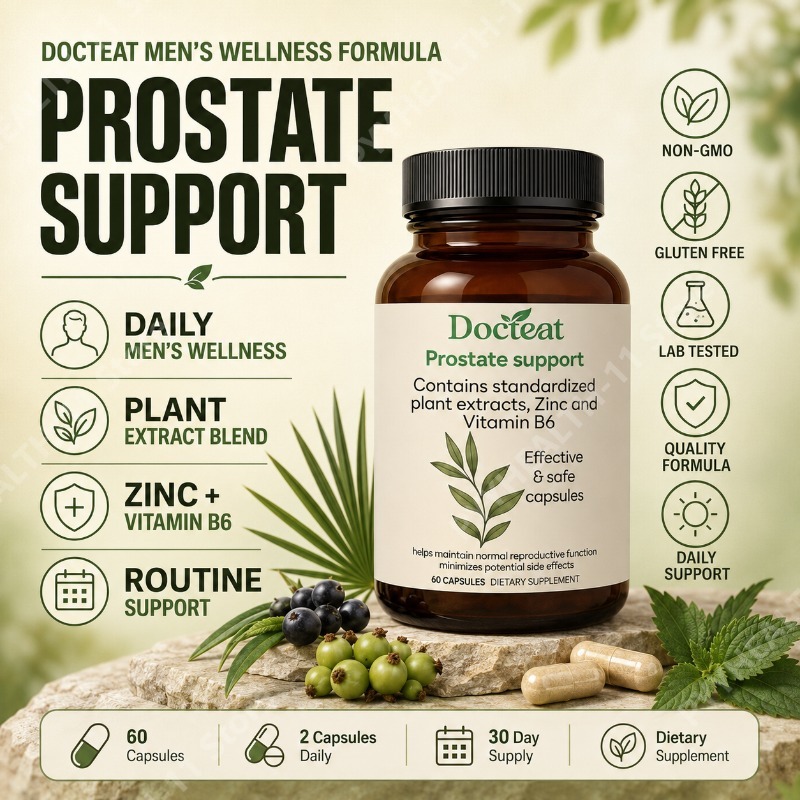 Herbal Supplement - Saw Palmetto Capsules met Brandnetelwortel, Zink,