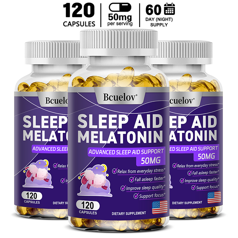 Herbal Supplement - Melatonine 25mg capsules met L-Theanine, Magnesium