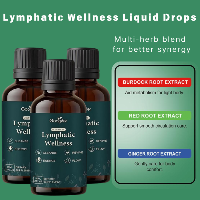 Herbal Supplement - 60ml Lymfedrainage Vloeibare Druppels Natuurlijk Kruiden