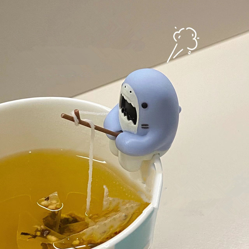 Herbal Tea - Herbruikbare siliconen thee-ei Creatieve haaivormige grappige
