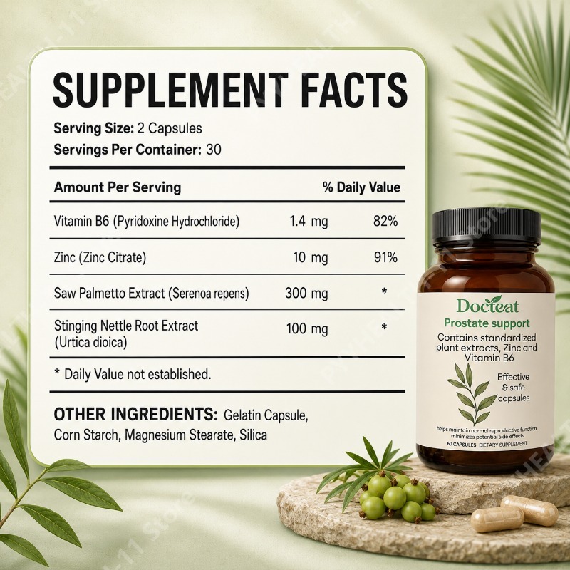 Saw Palmetto Capsules met Bran - Herbal Supplement recensie en prijs